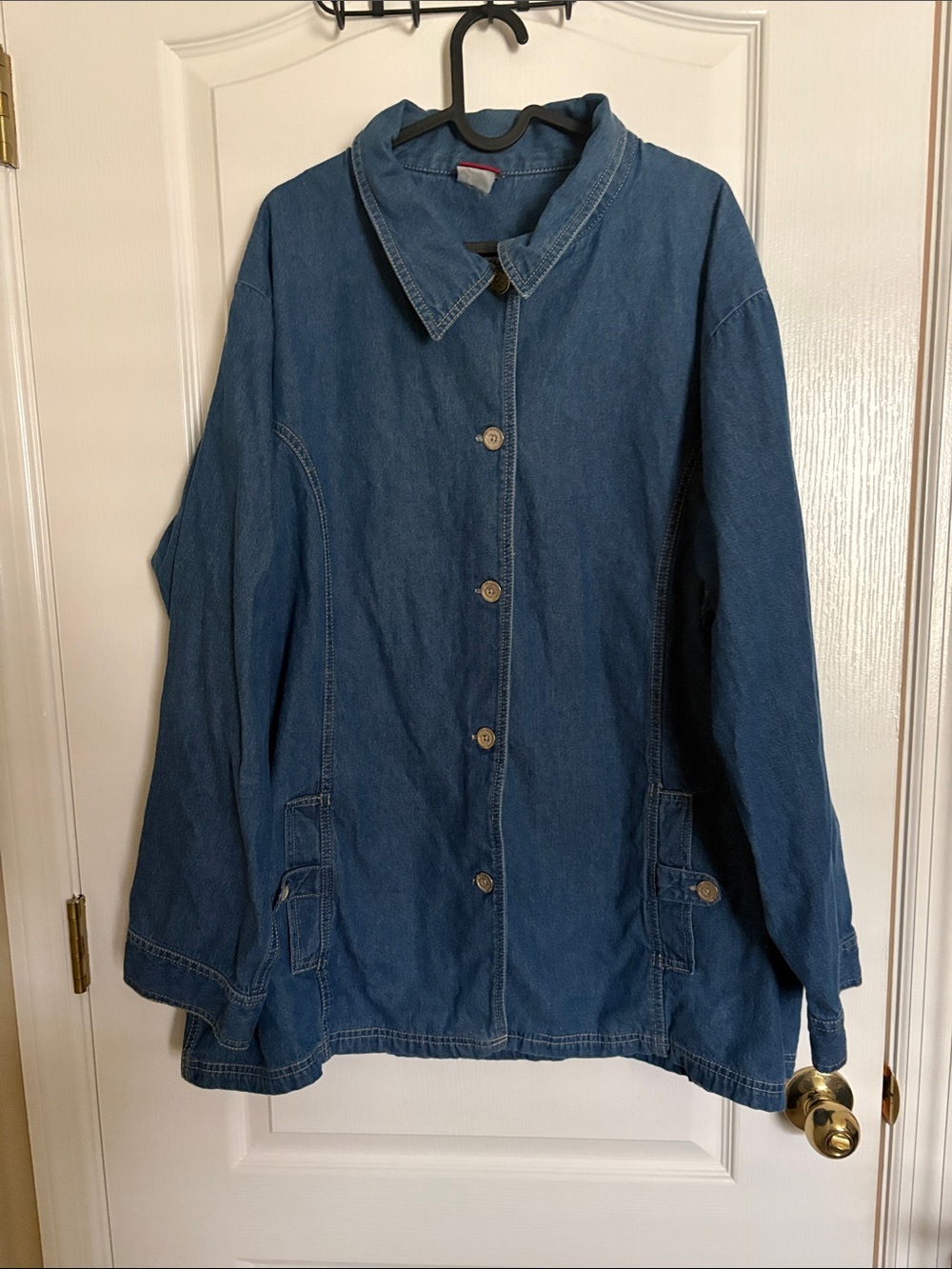 Vintage Tudor Court Blue Denim Button-Up Jacket